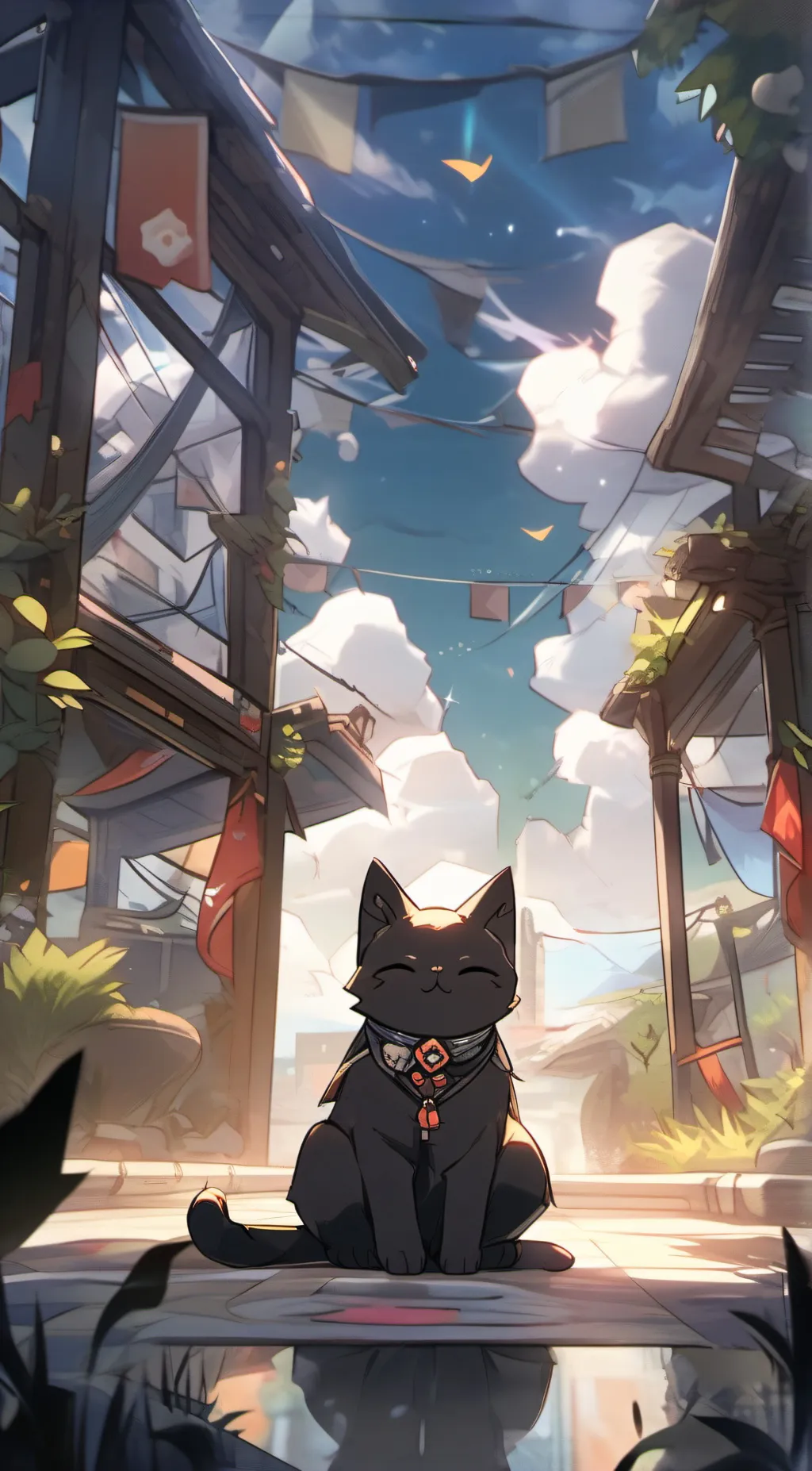 ai character: Nimi the local cat background