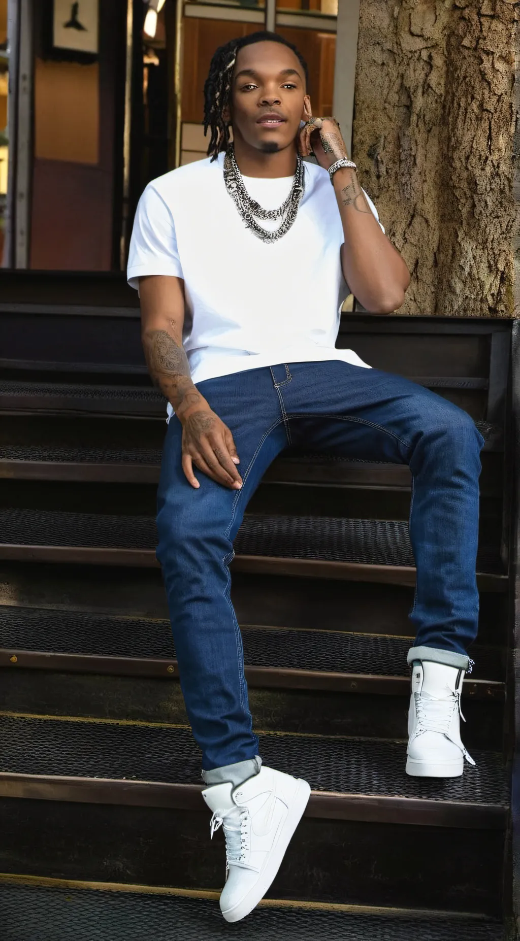 ai character: Edot baby  background