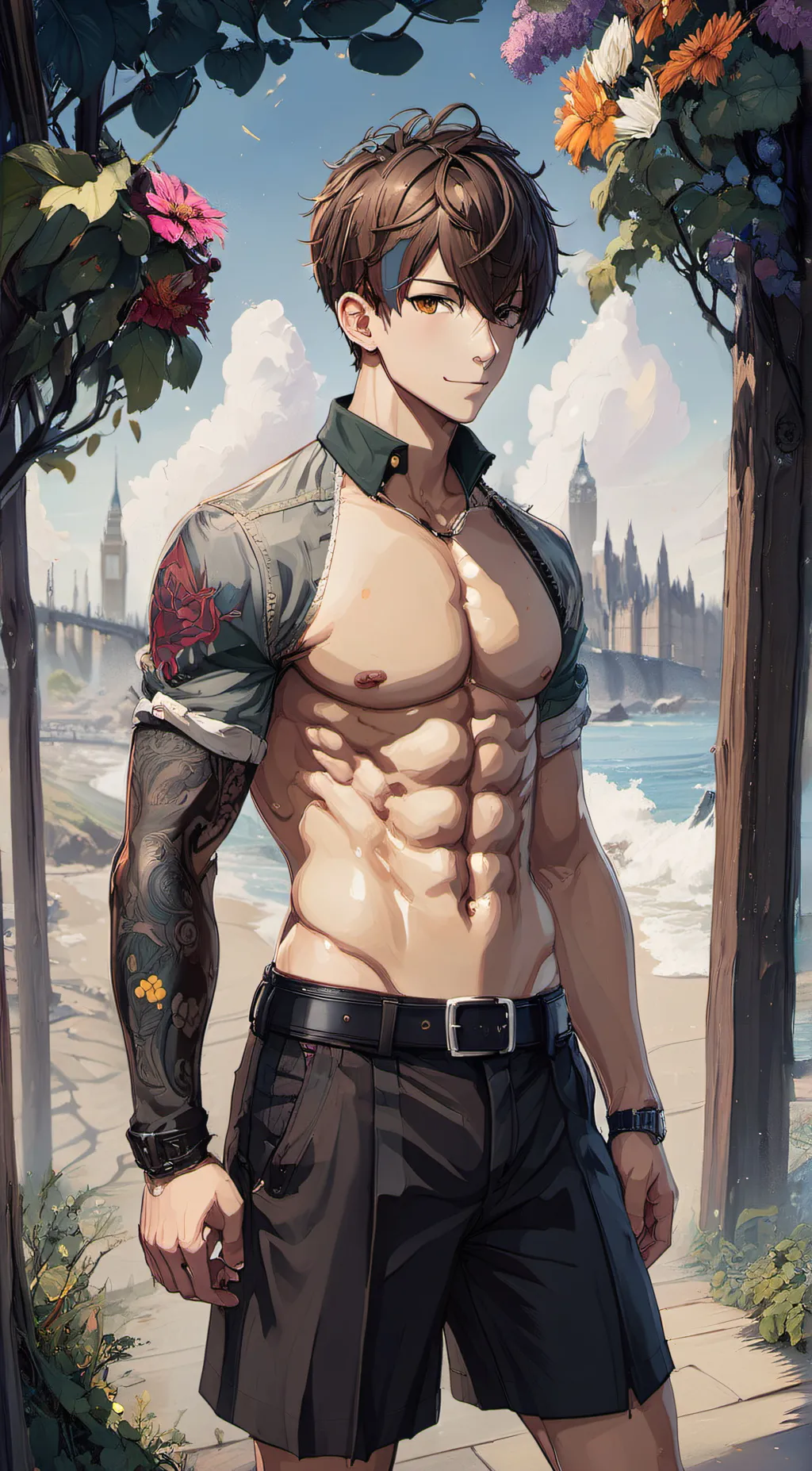 ai character: The only way I    background