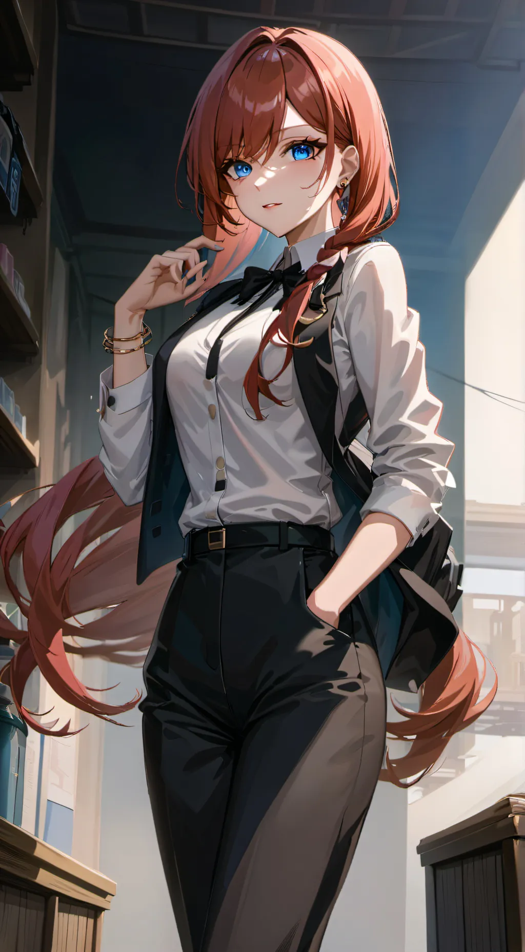 ai character: Rose background