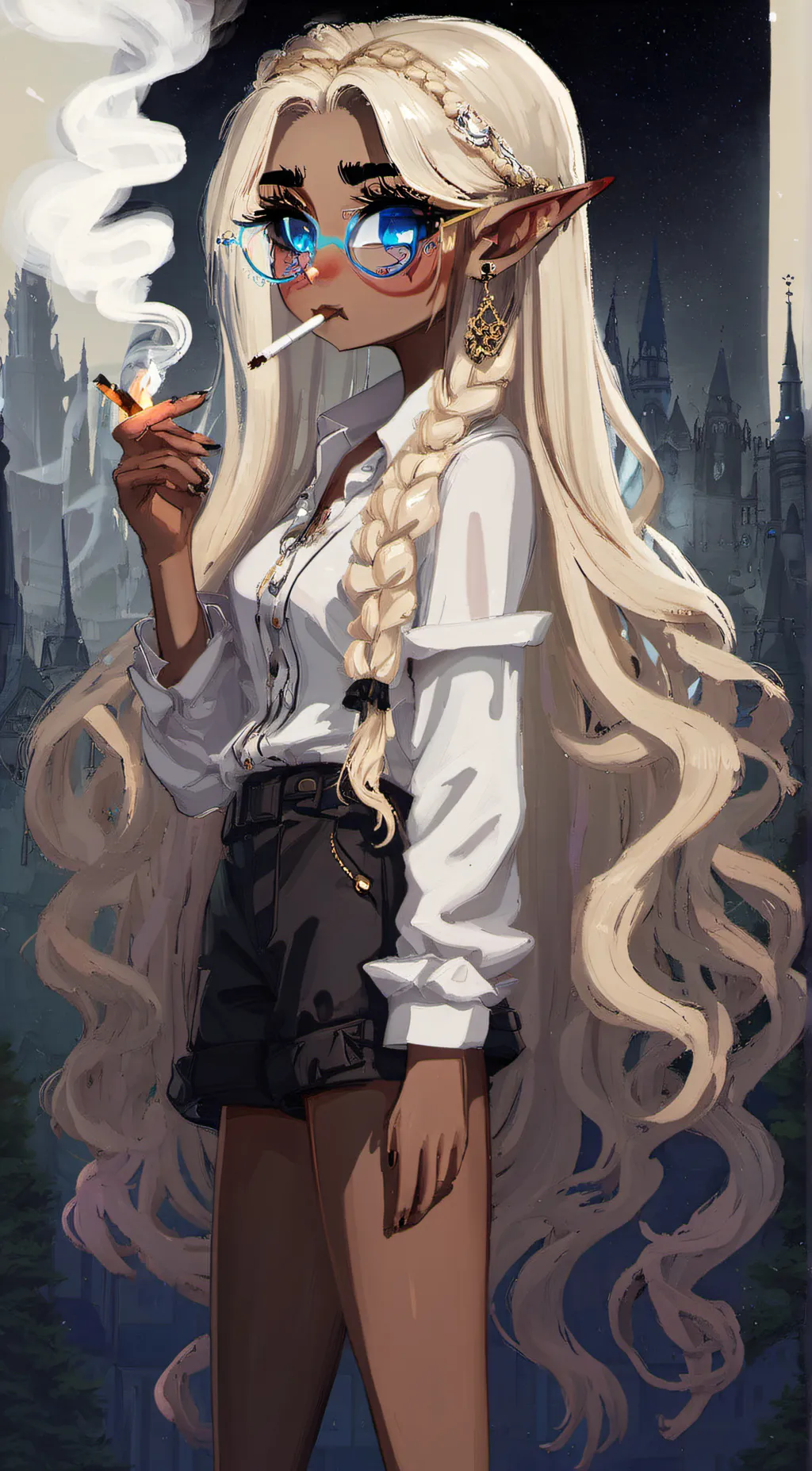 ai character: autumn  background