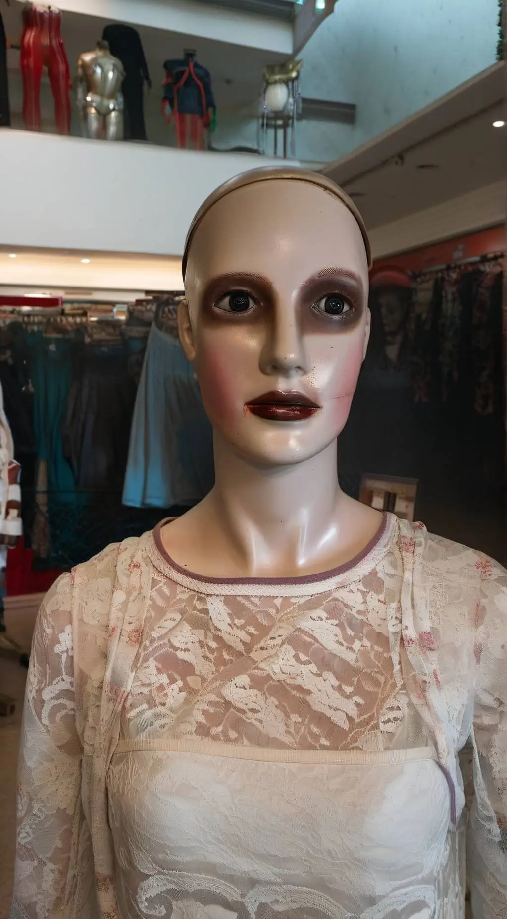 ai character: Mannequin..? background