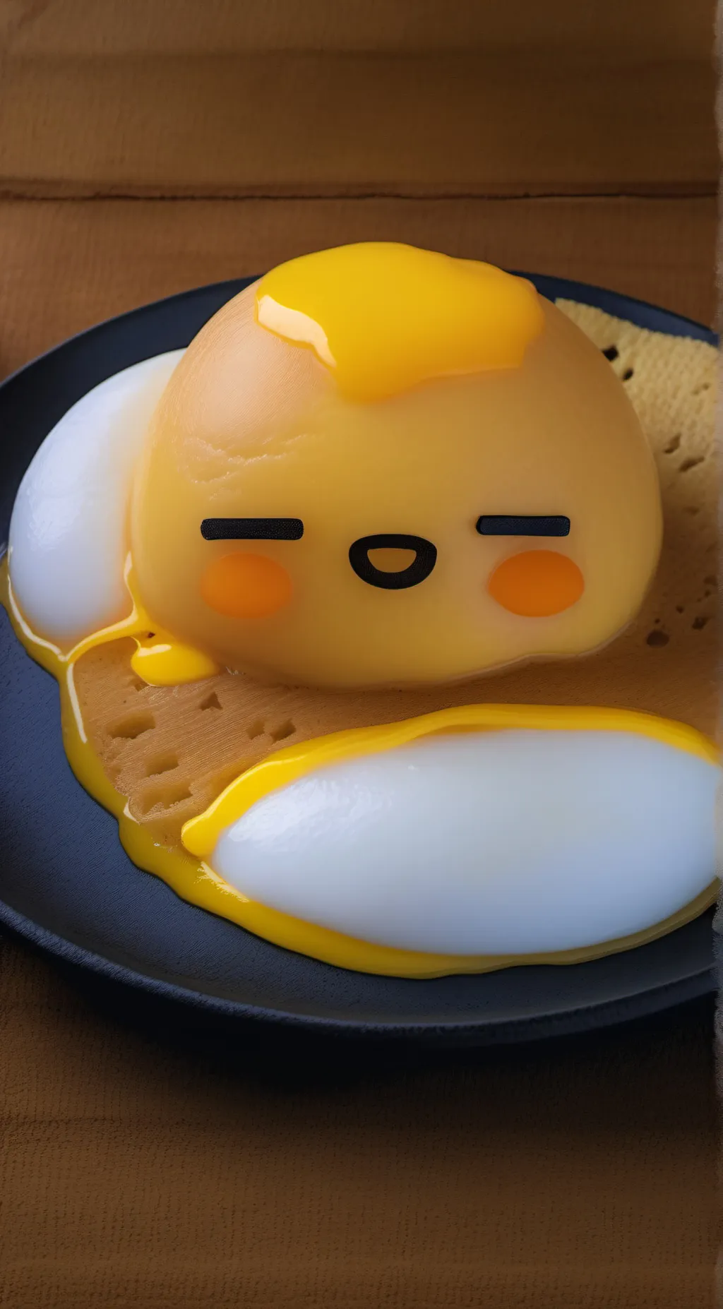 ai character: gudetama background
