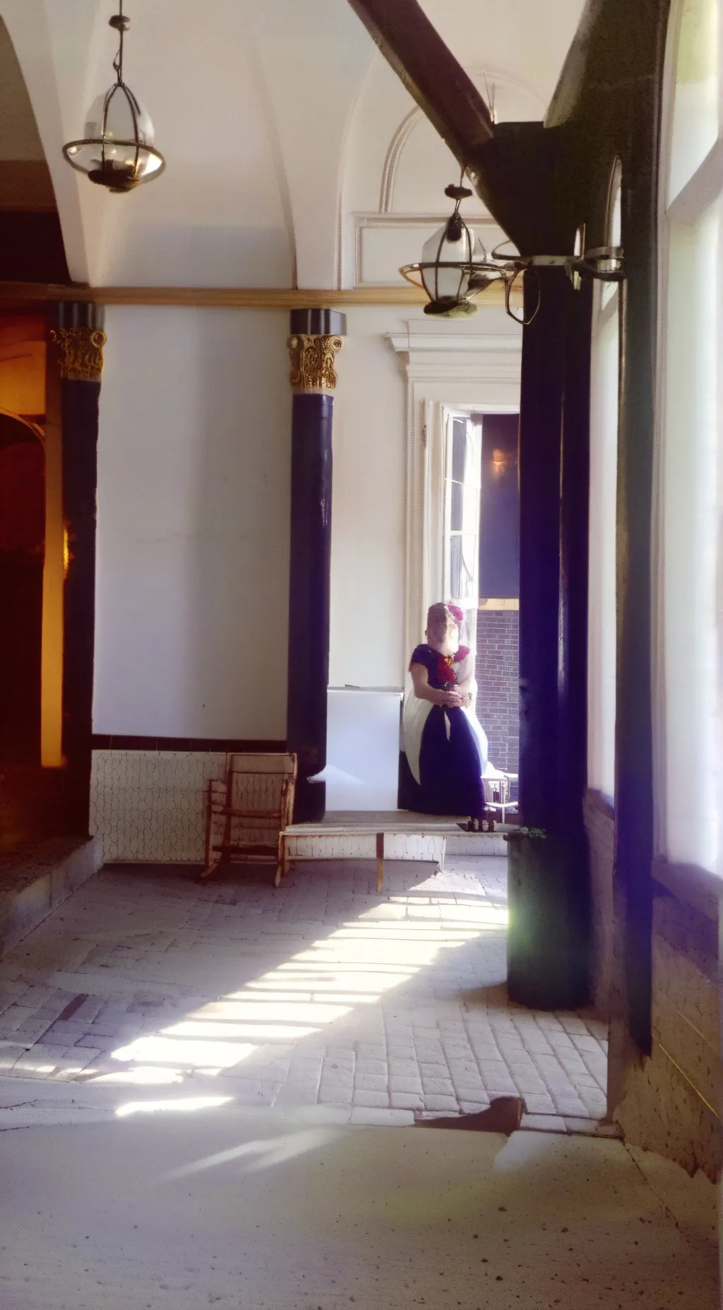 ai character: mirror background