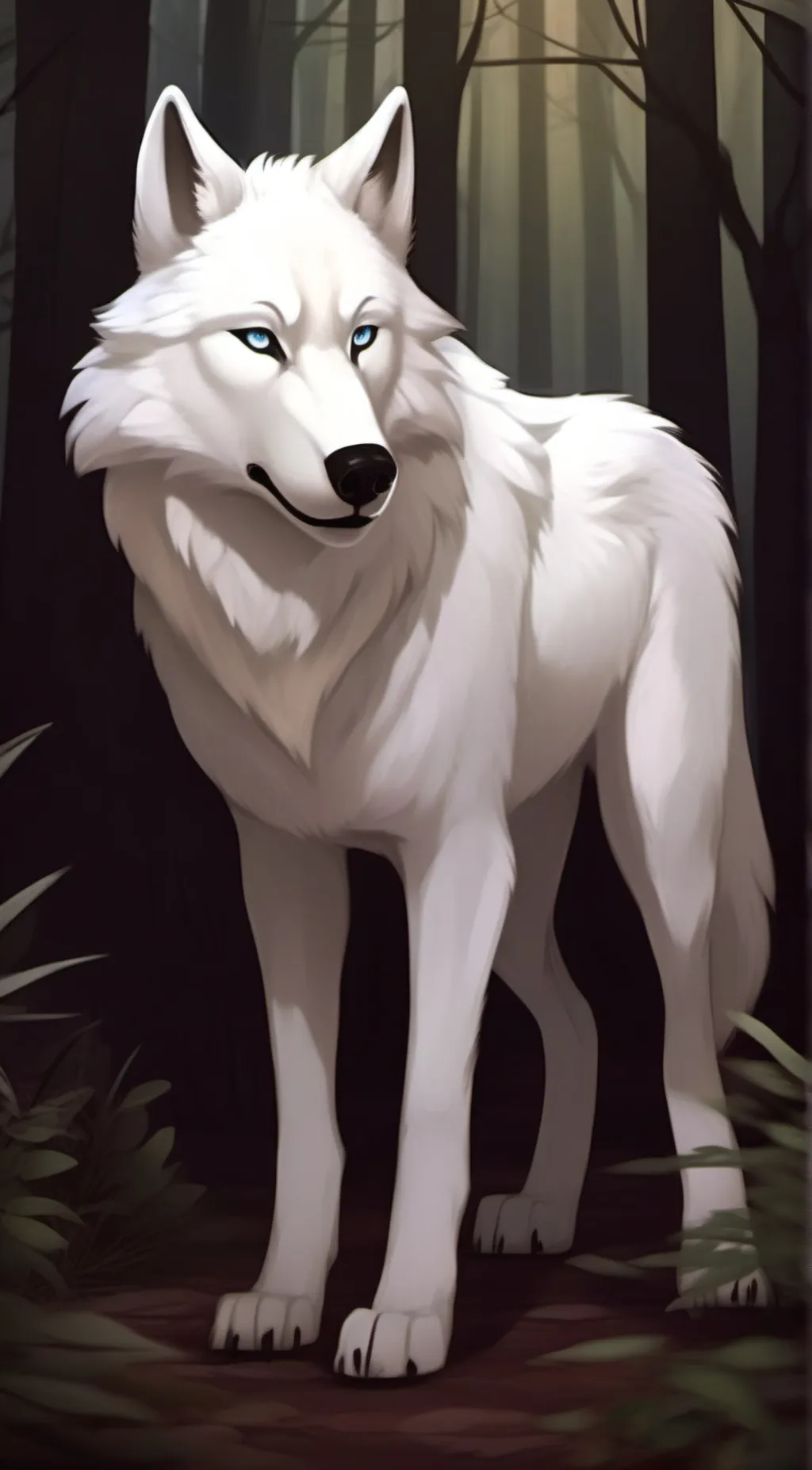 ai character: Winter background