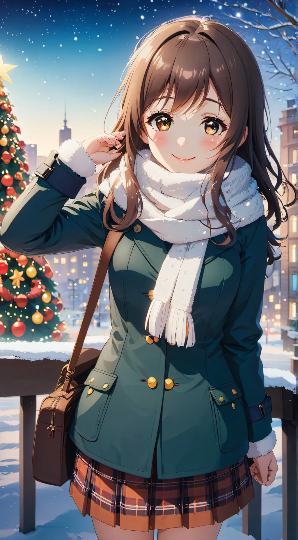 ai character: Violet background