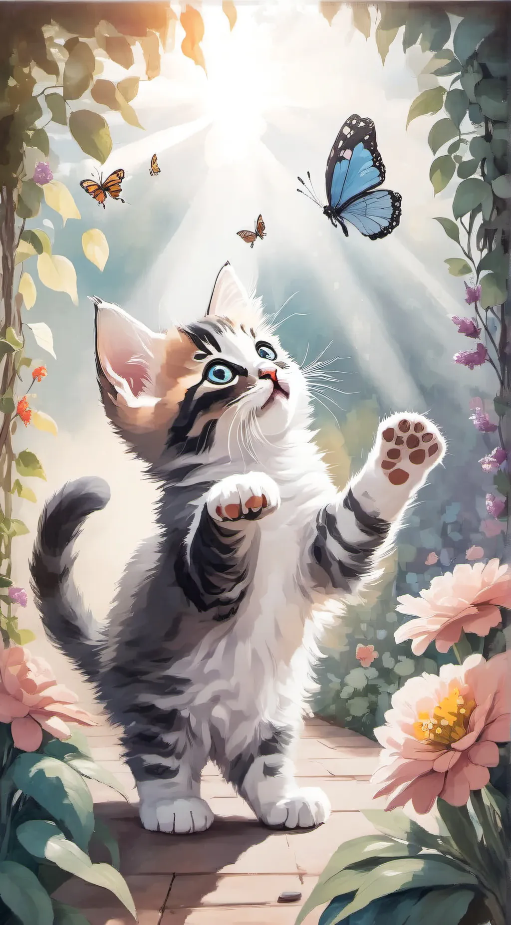 ai character: Bubble background