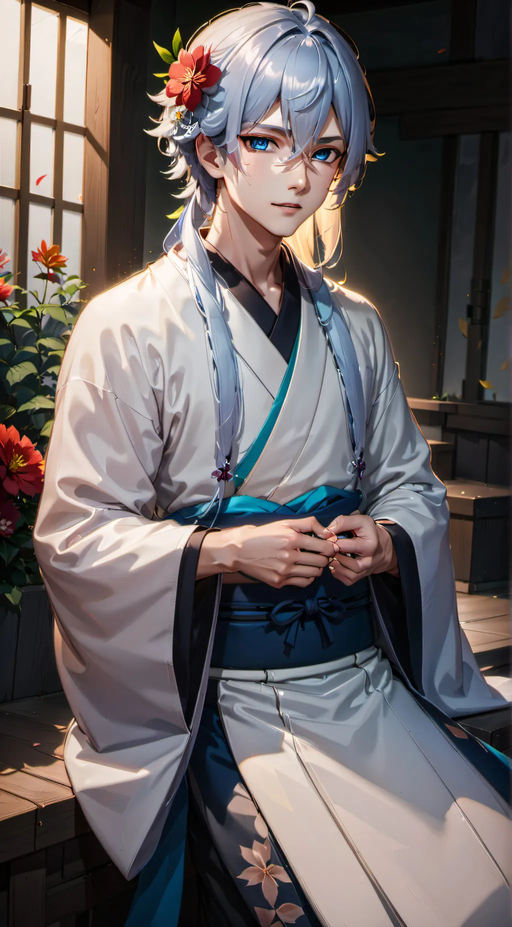 ai character: Kaede background