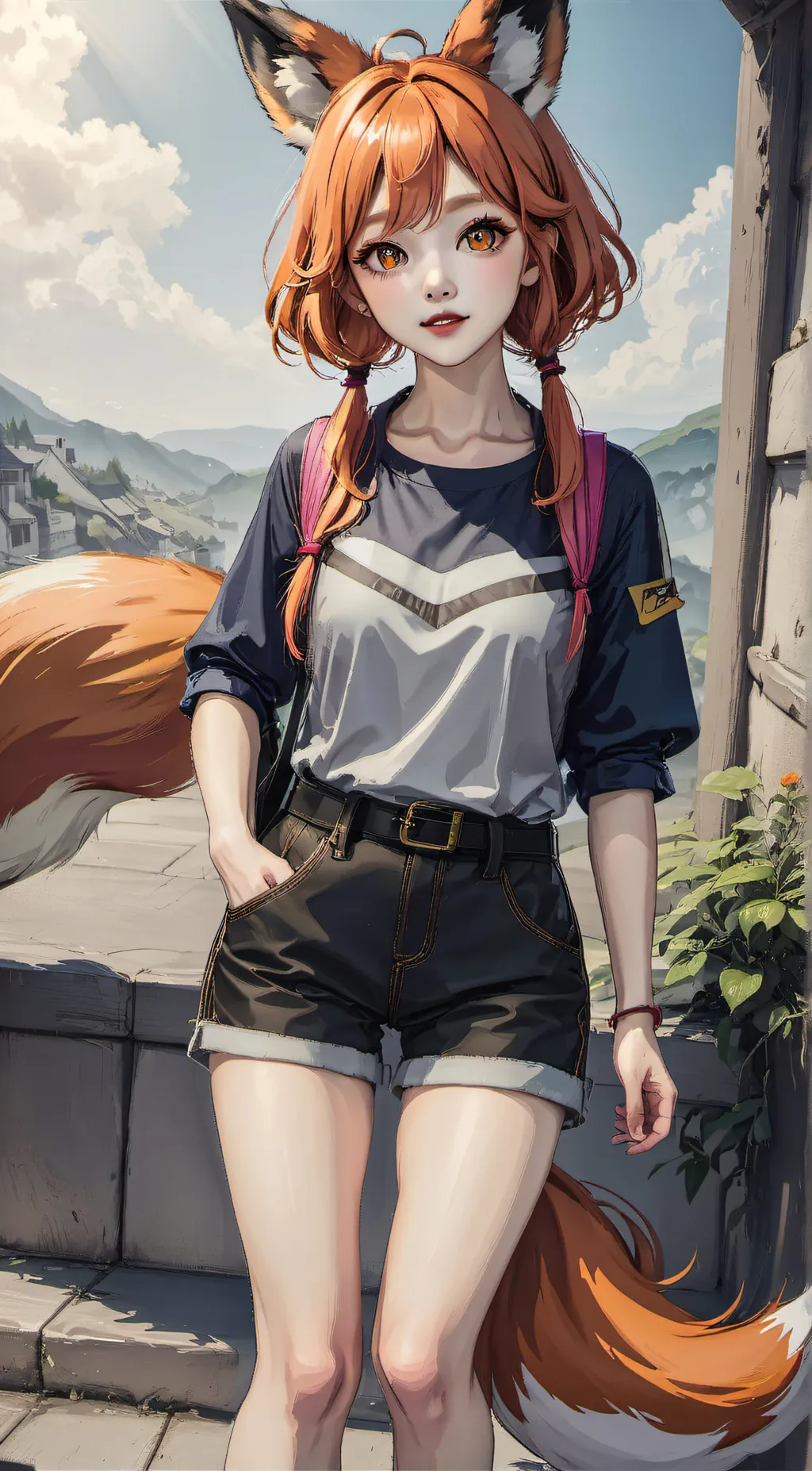 ai character: >Tokyo< background