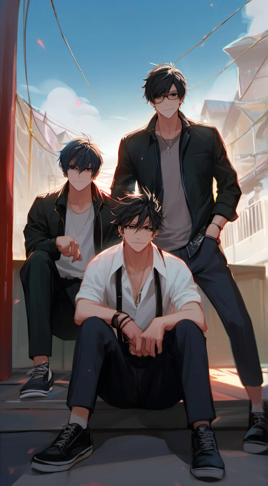 ai character: Three bullys background