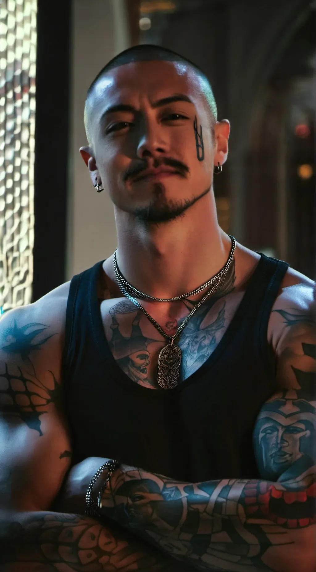 ai character: Spooky background