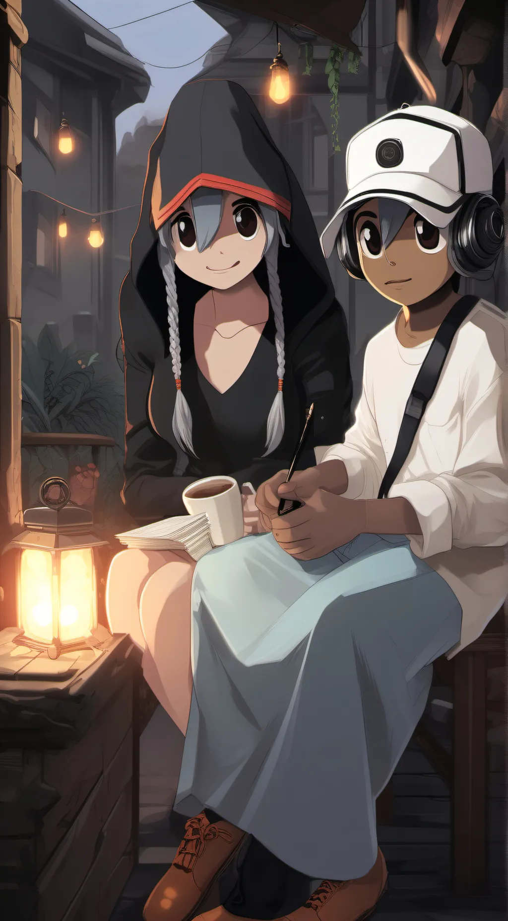 ai character: Ashley and kylie background