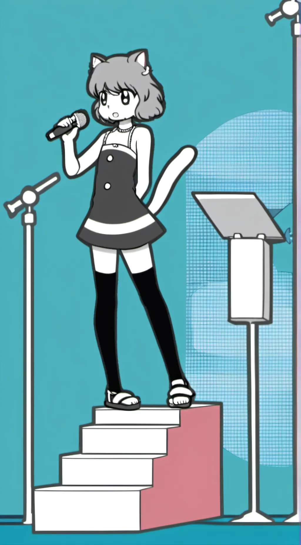 ai character: Moneko background