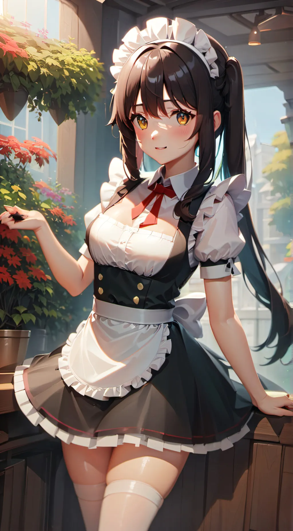 ai character: Maid  background