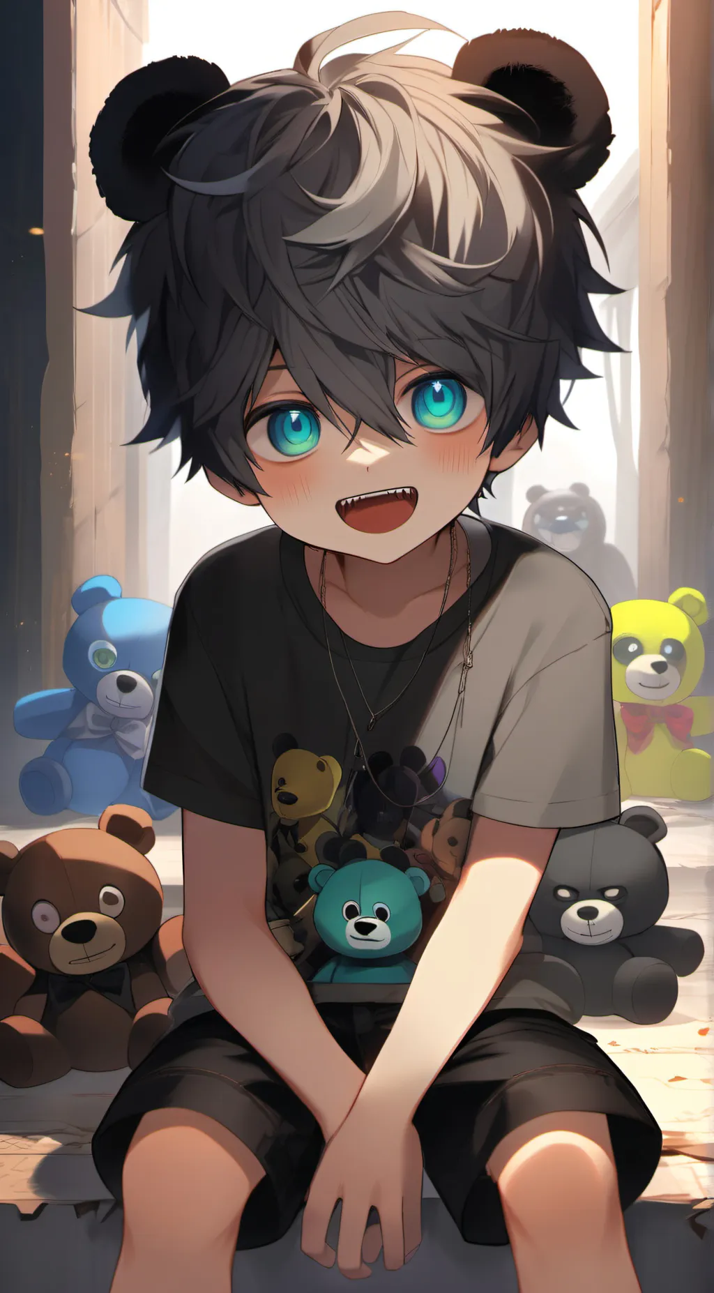 ai character: evan Afton  background