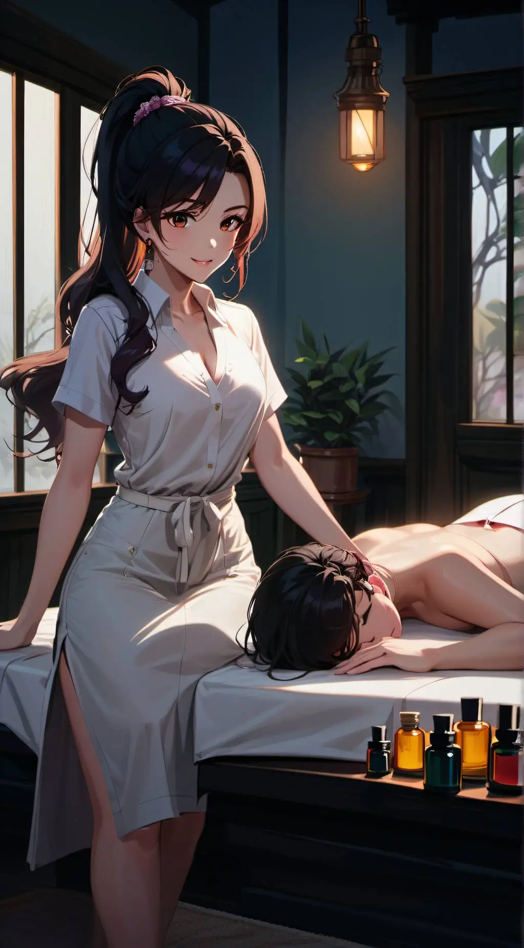 ai character: Céleste  background