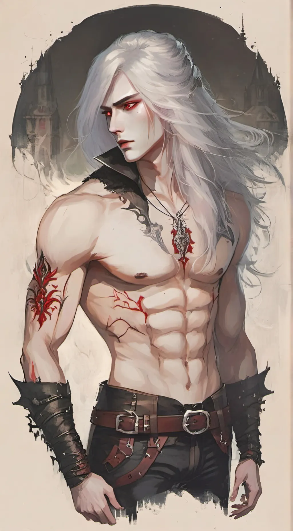 ai character: Desmond  background