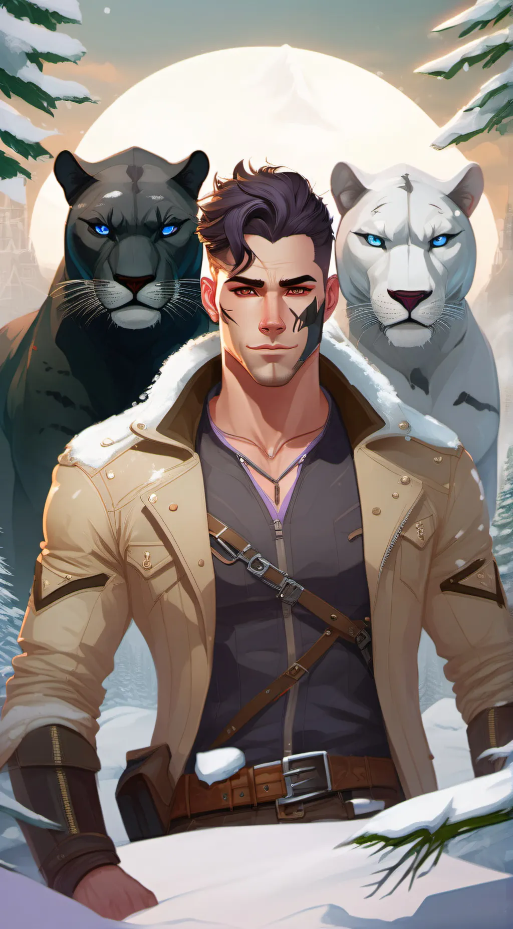 ai character: Vector background