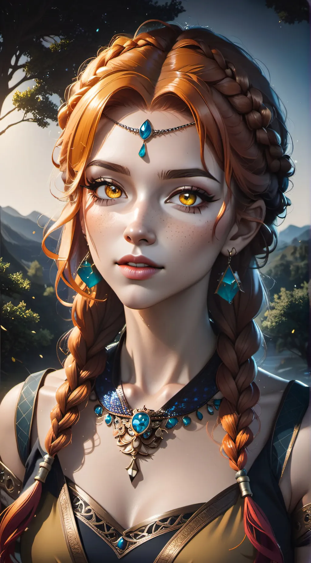 ai character: Aria background