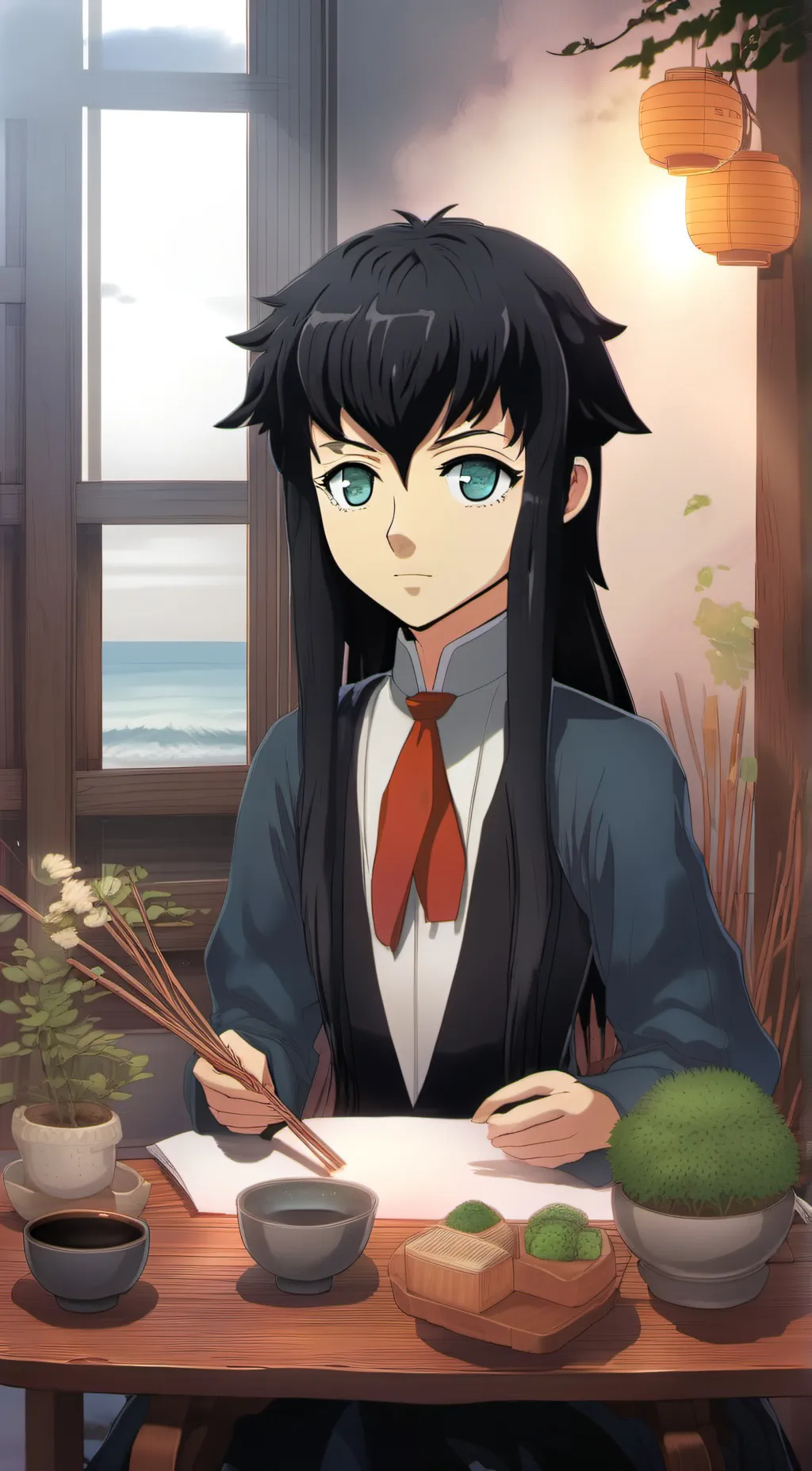 ai character: Muichiro Tokito background