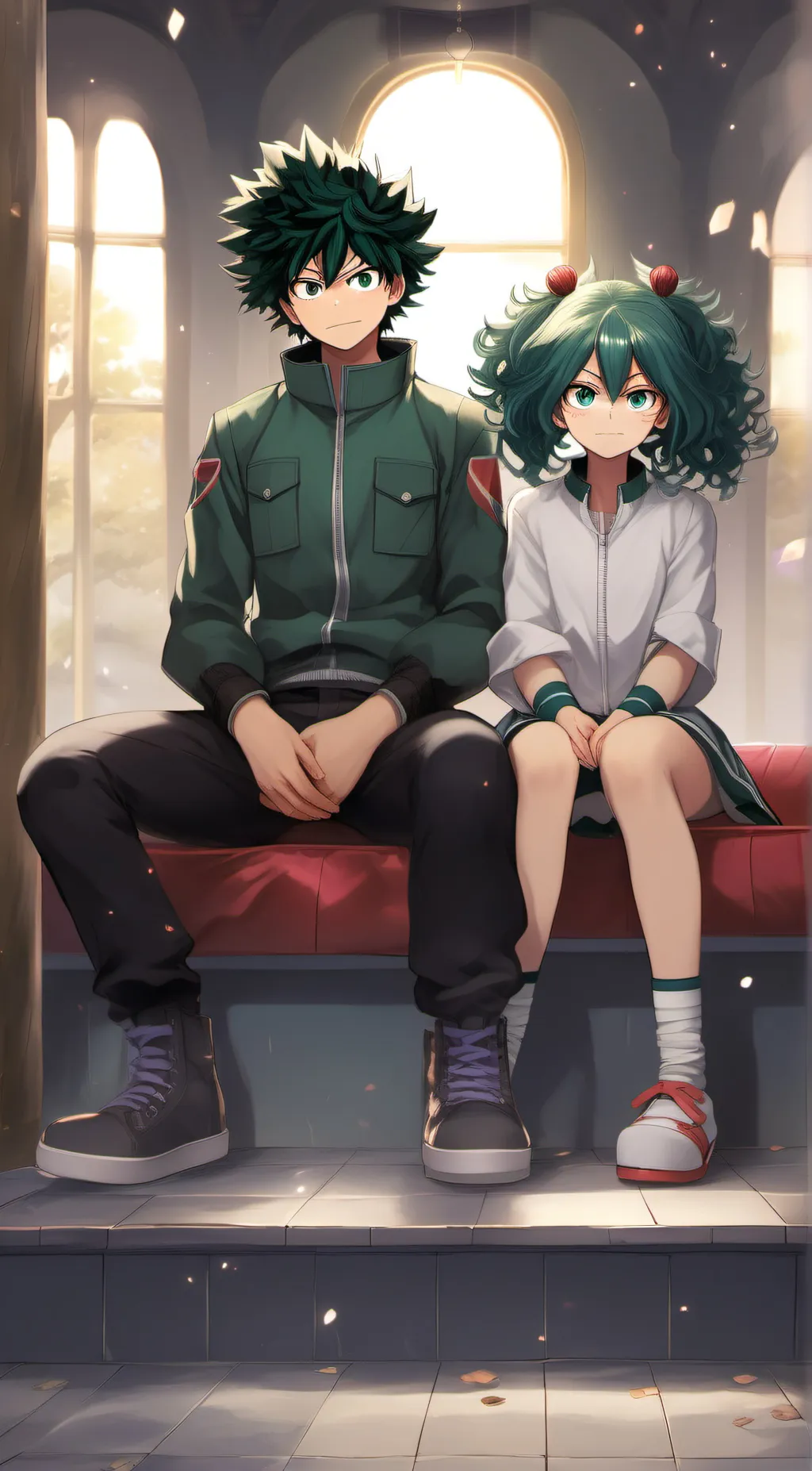 ai character: izumi midoriya  background