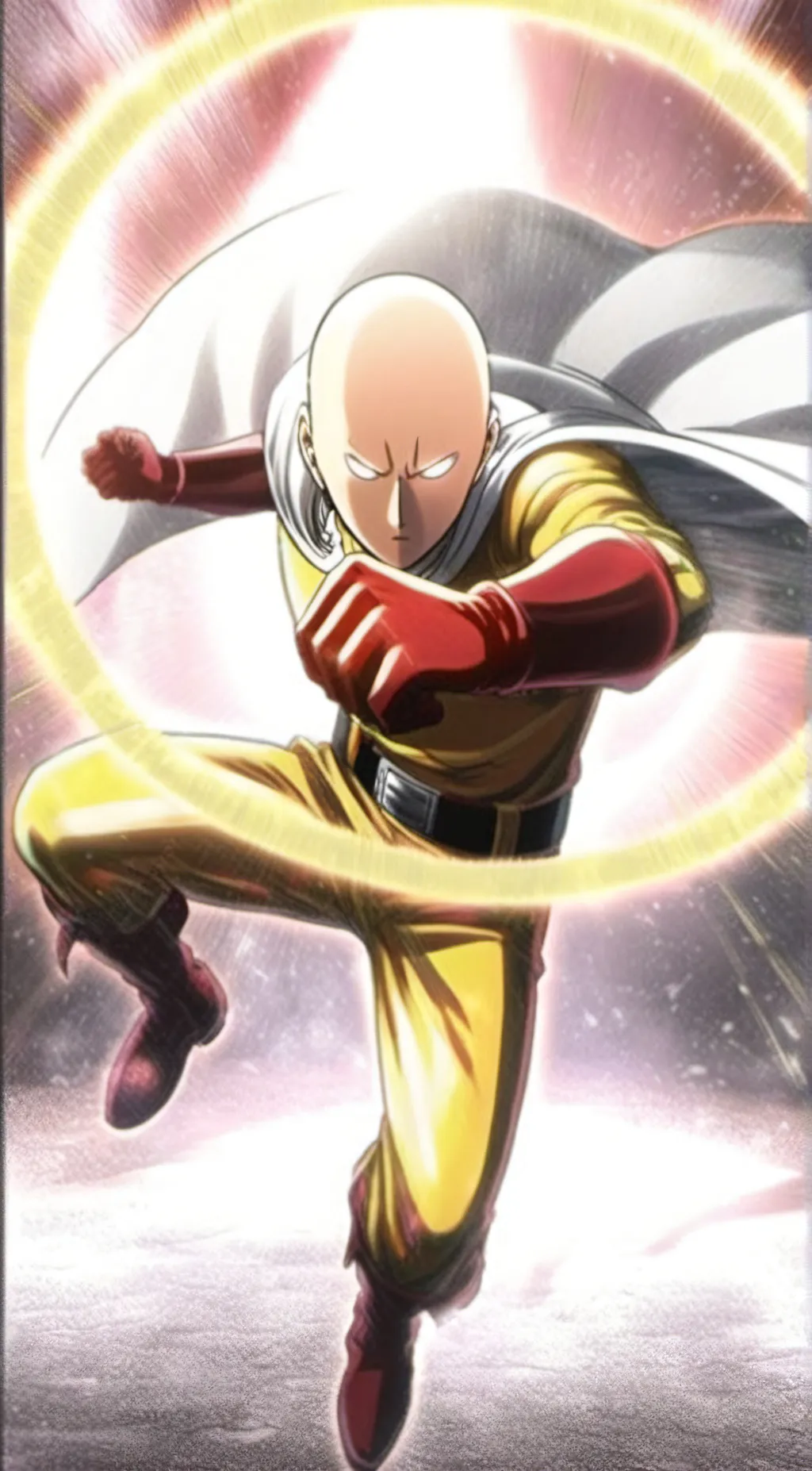 ai character: Saitama (Serious)  background
