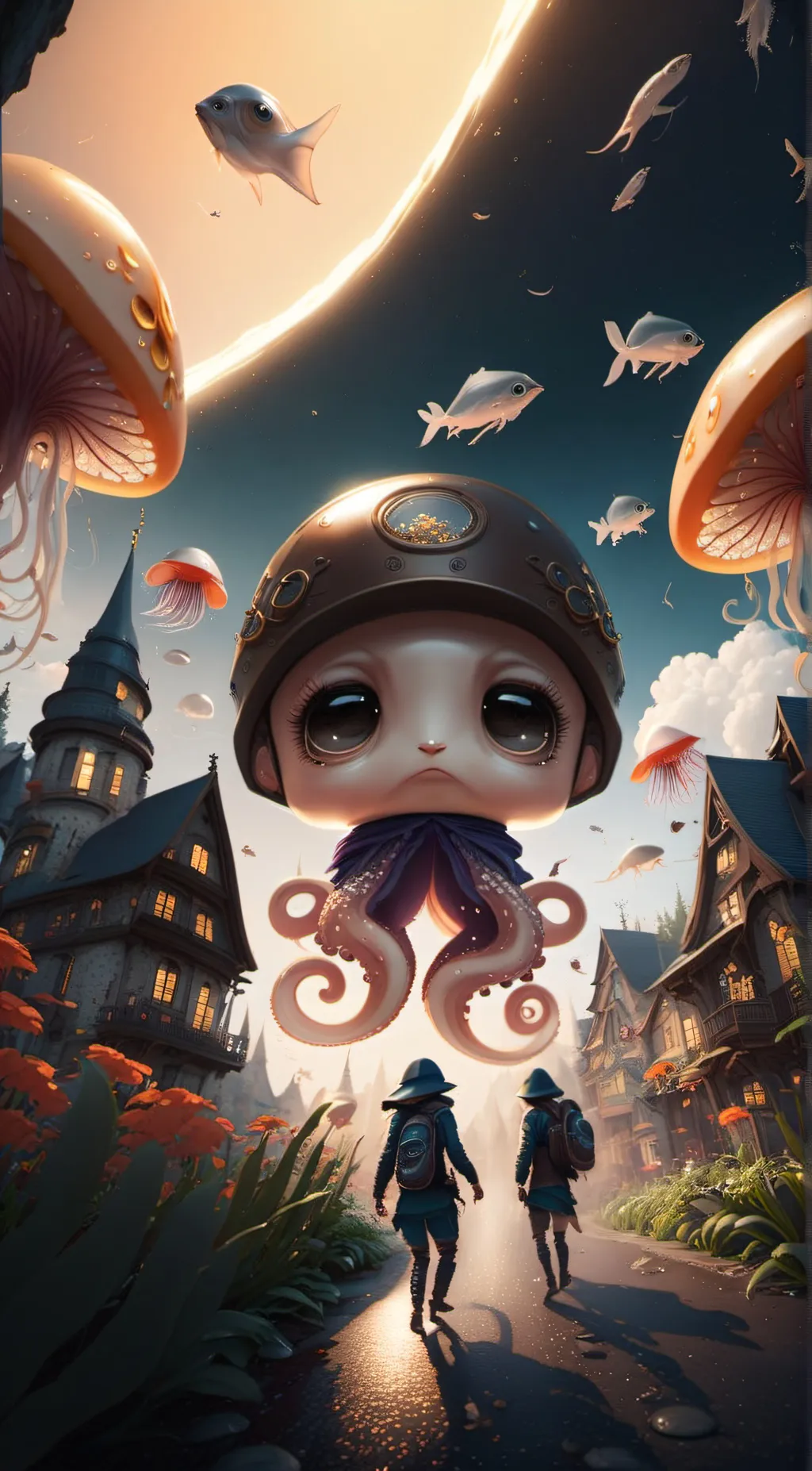 ai character: squids background