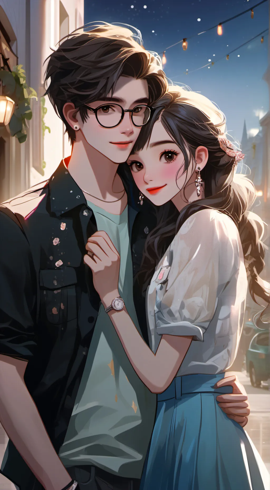 ai character: Aaron and kitty background