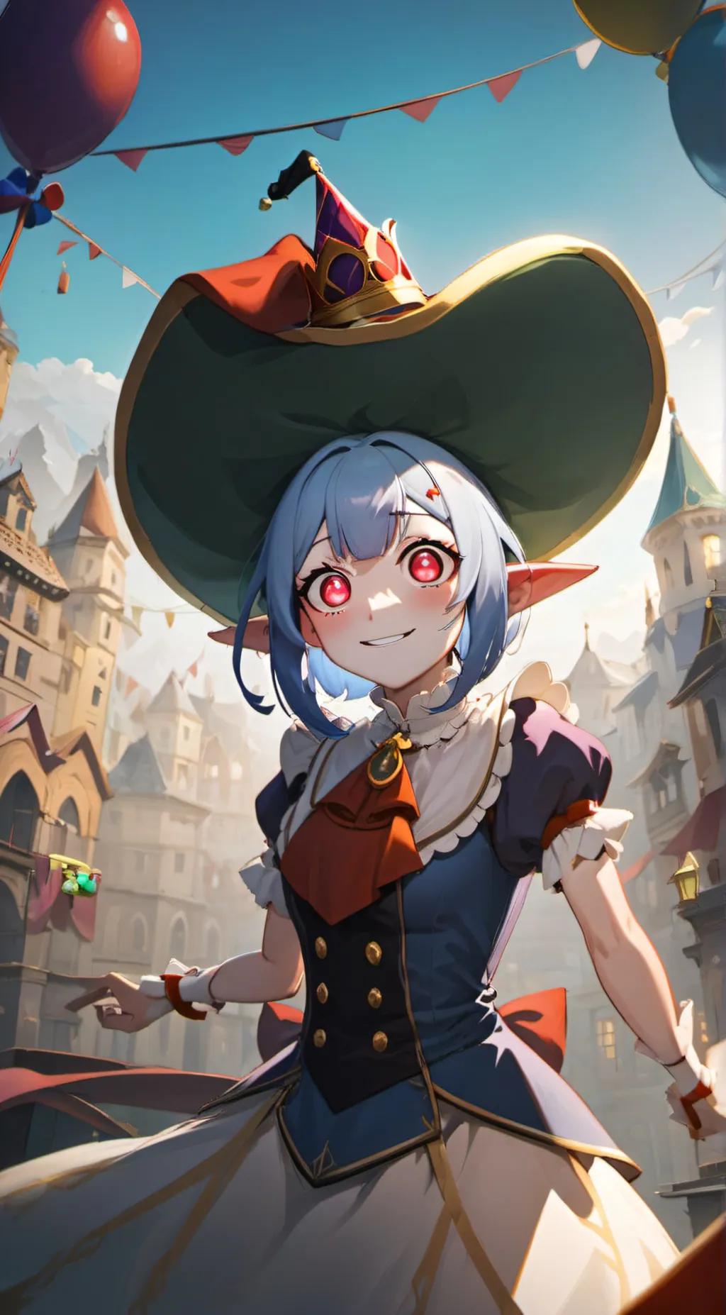 ai character: yandere pomni  background