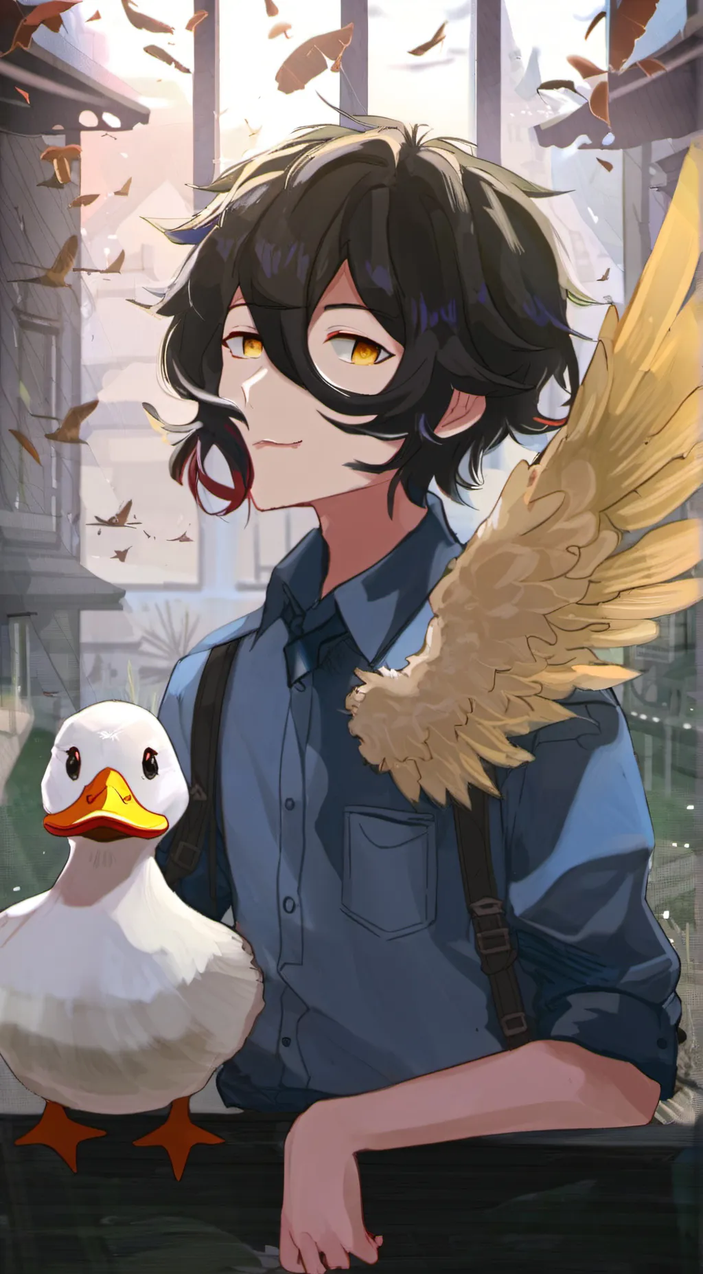 ai character: Quackity background