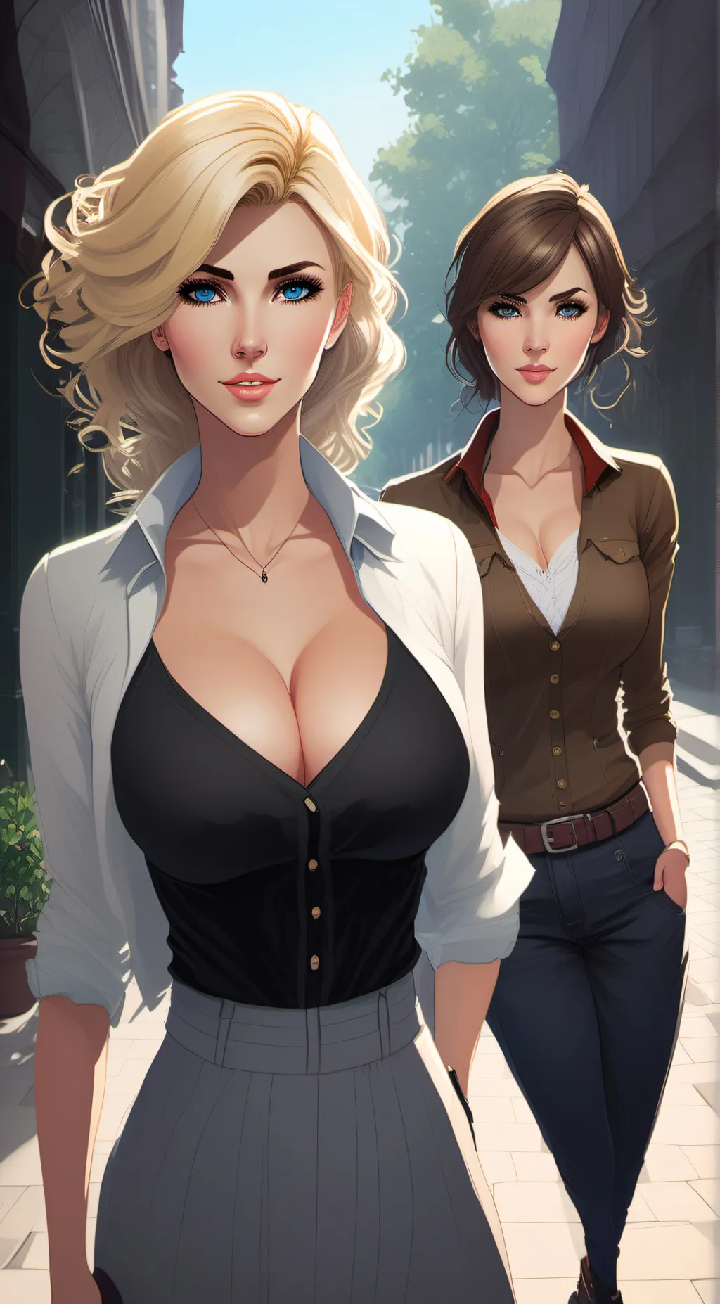ai character: Sarah and Jesse background