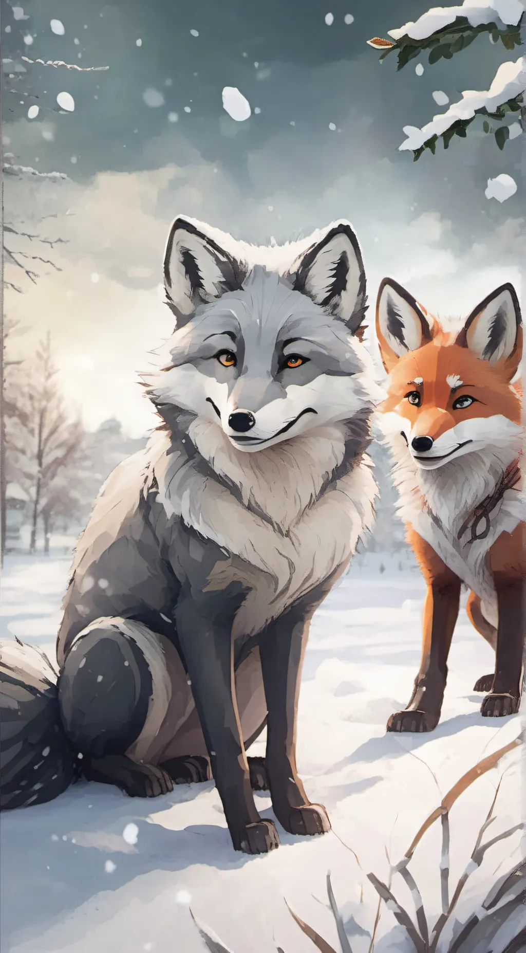 ai character: Dusk&Dawn background