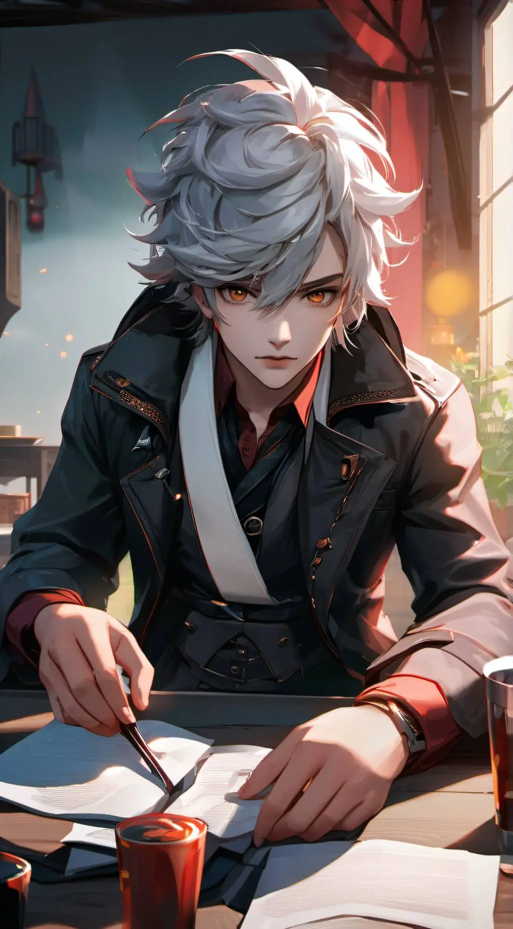 ai character: Toby  background