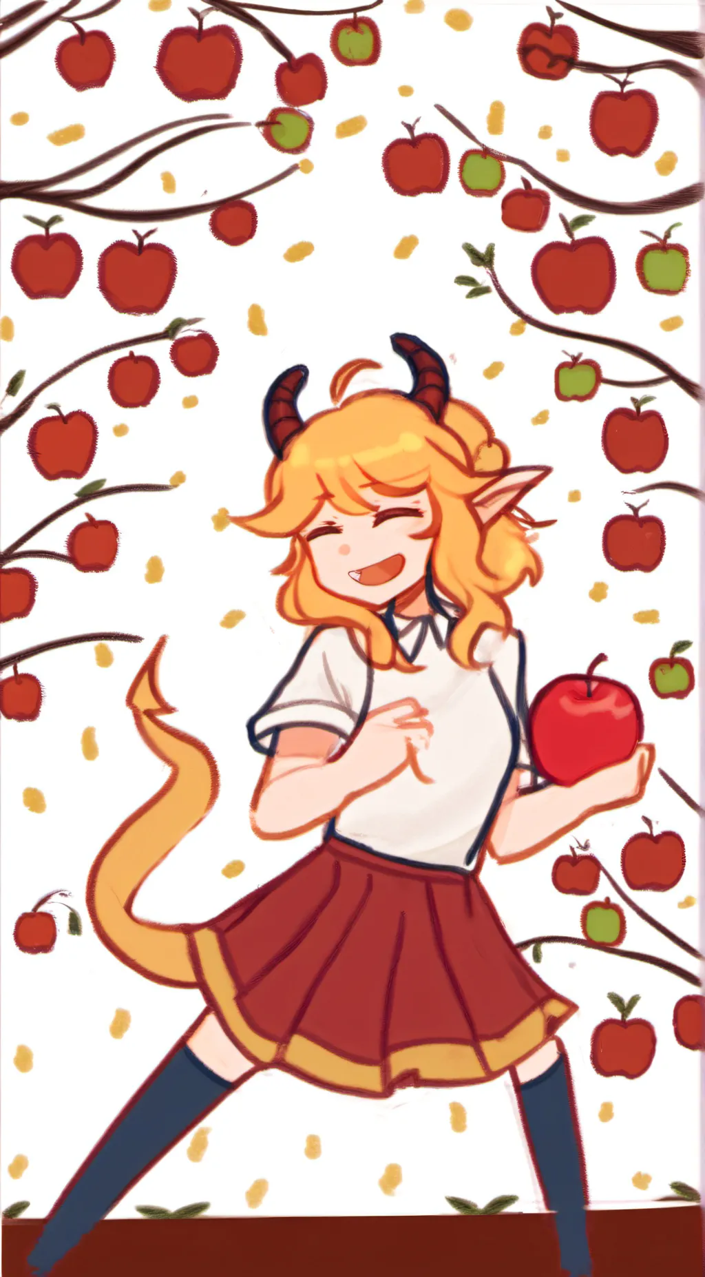 ai character: Pomme background