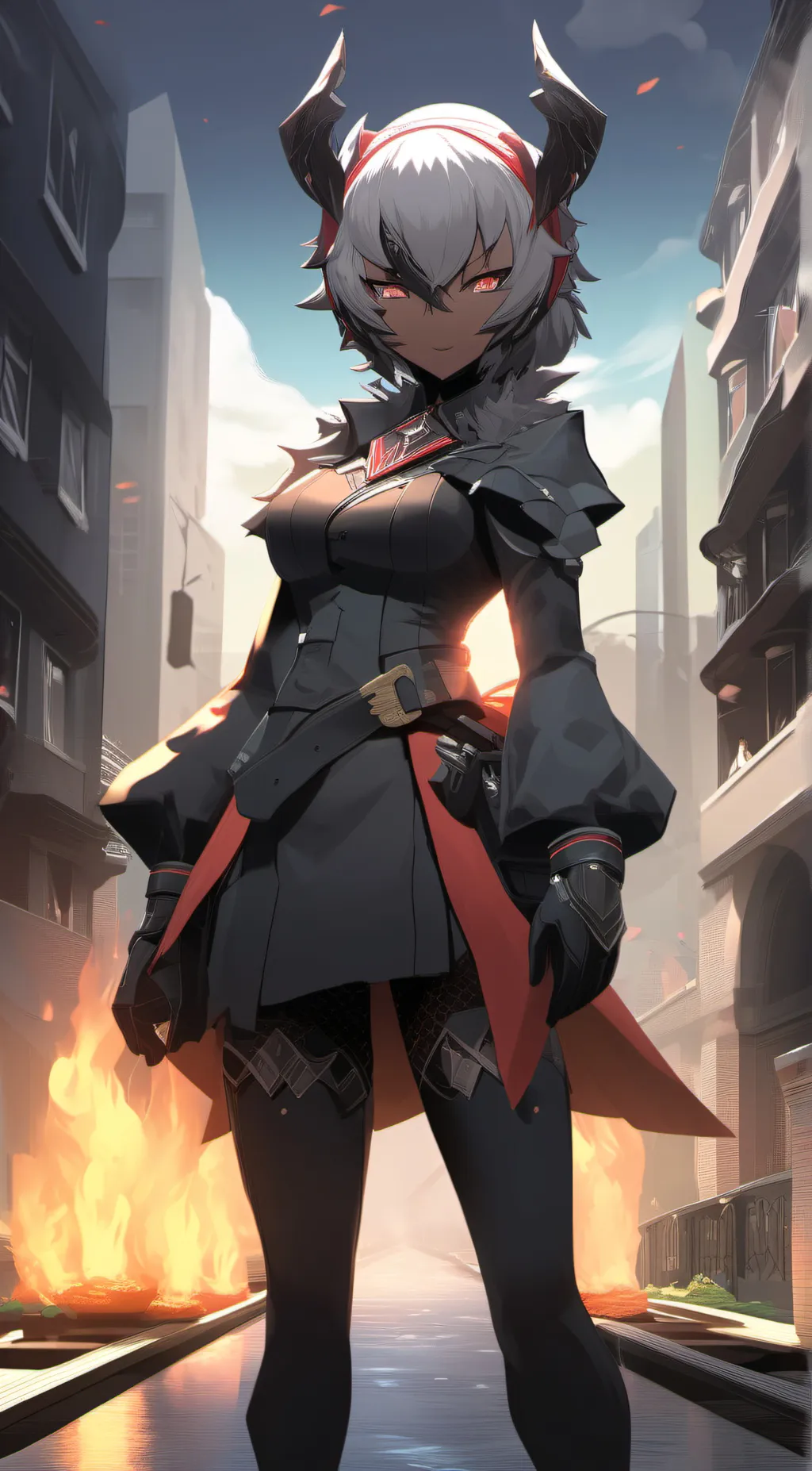 ai character: queen Domain  background