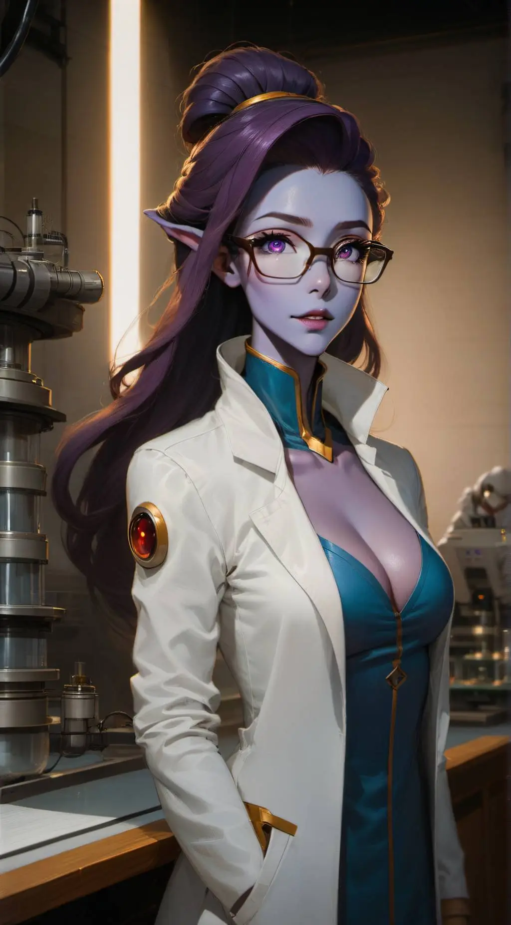 ai character: Dr. Calesia Cloud background