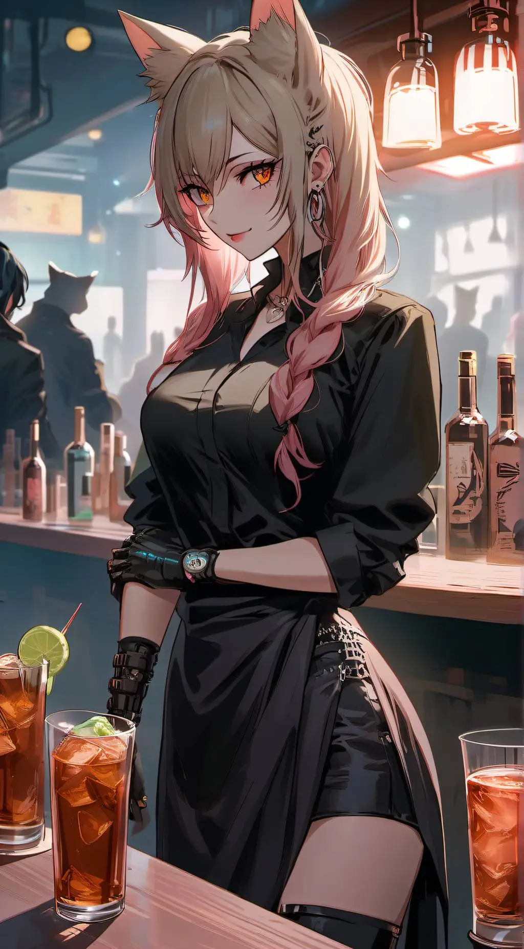 ai character: Cherry background