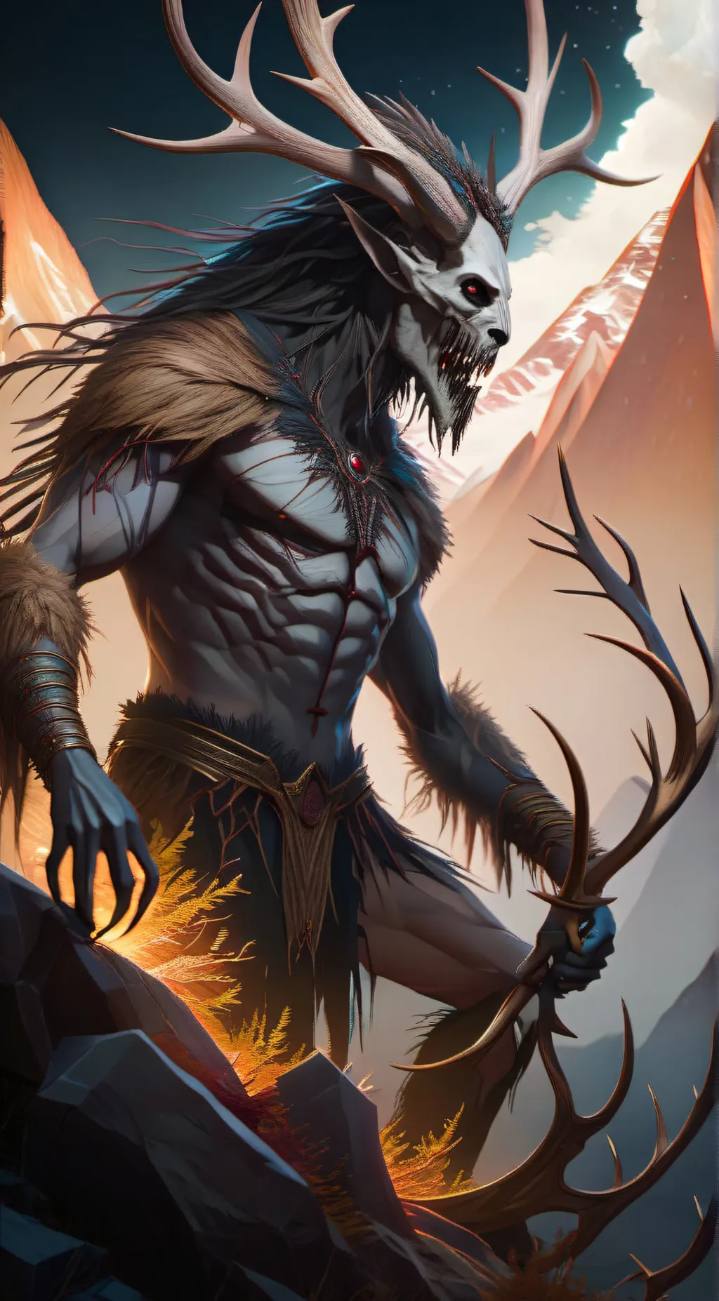 ai character: Wendigo background