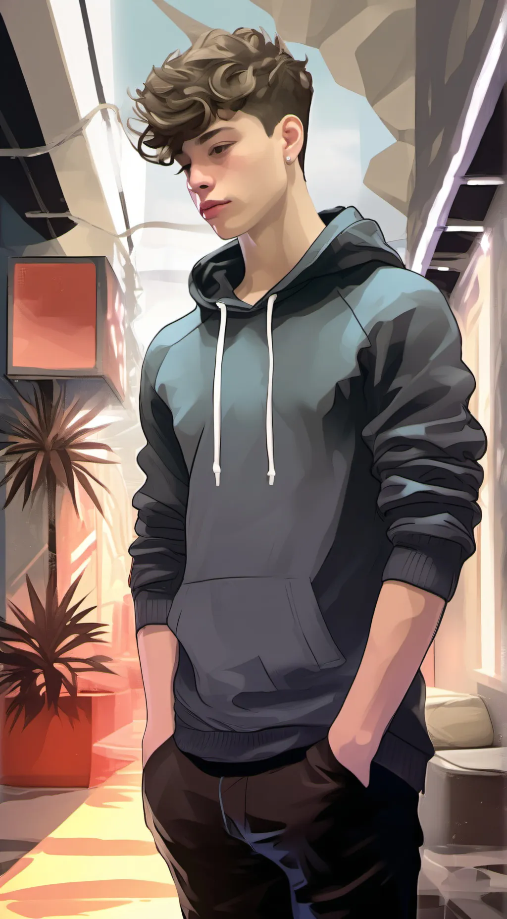 ai character: Leo background