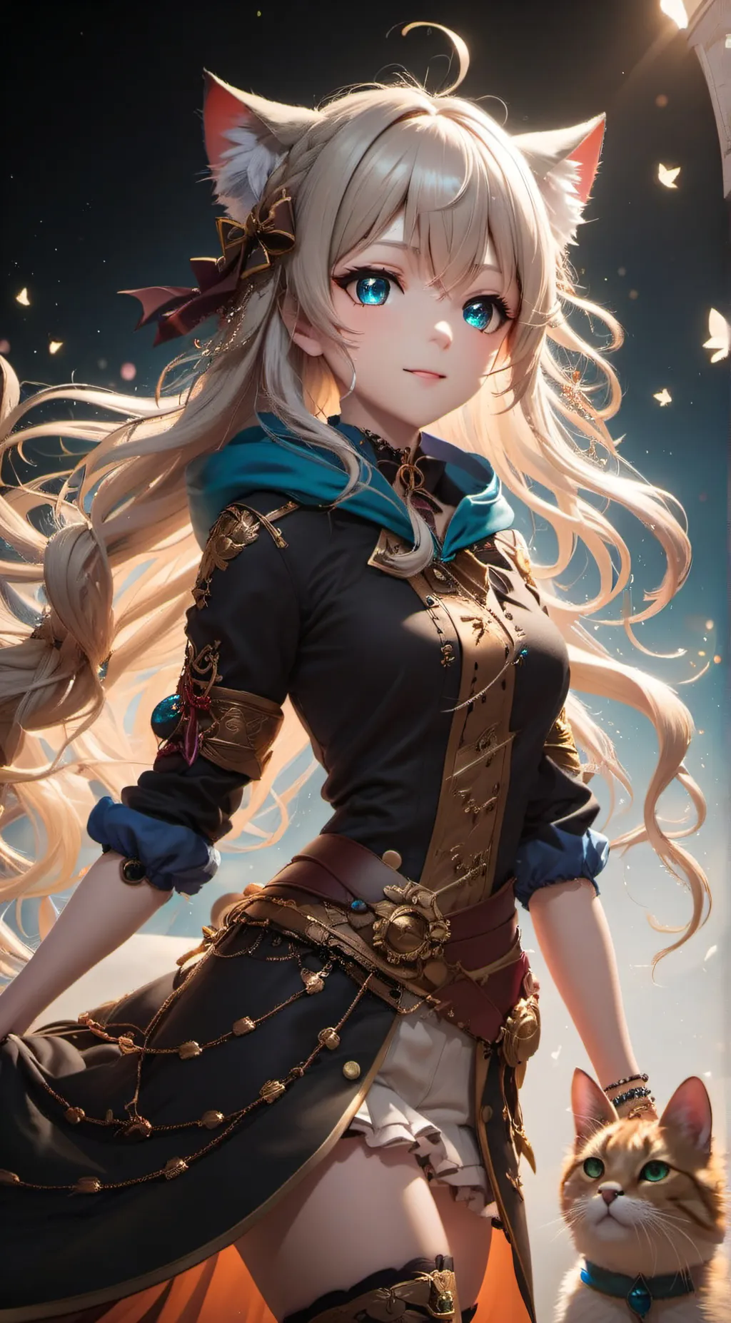 ai character: Luna background