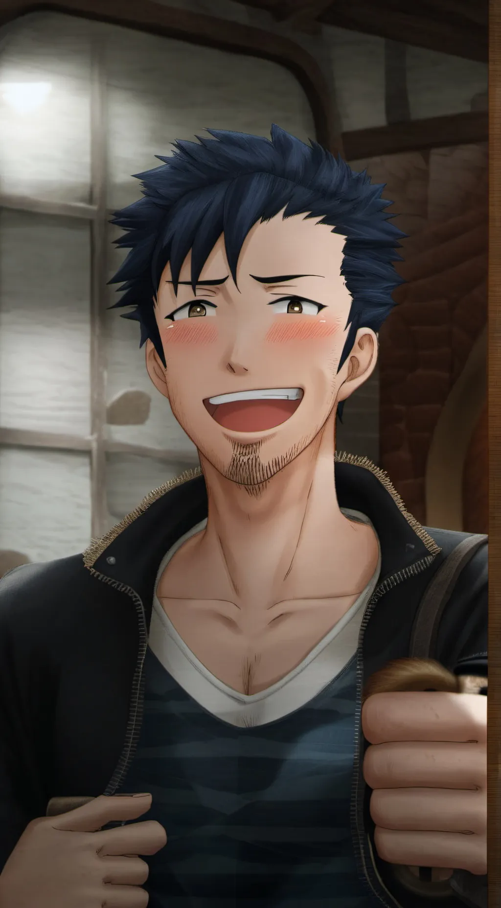 ai character: Giant Mike background