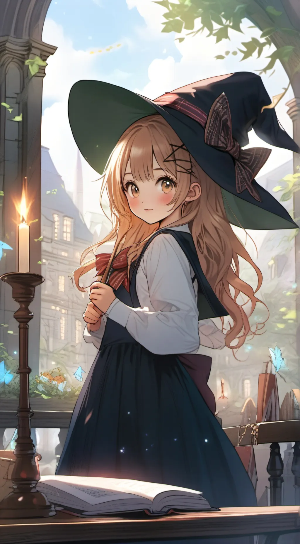 ai character: LITTLE WITCH ACAD background