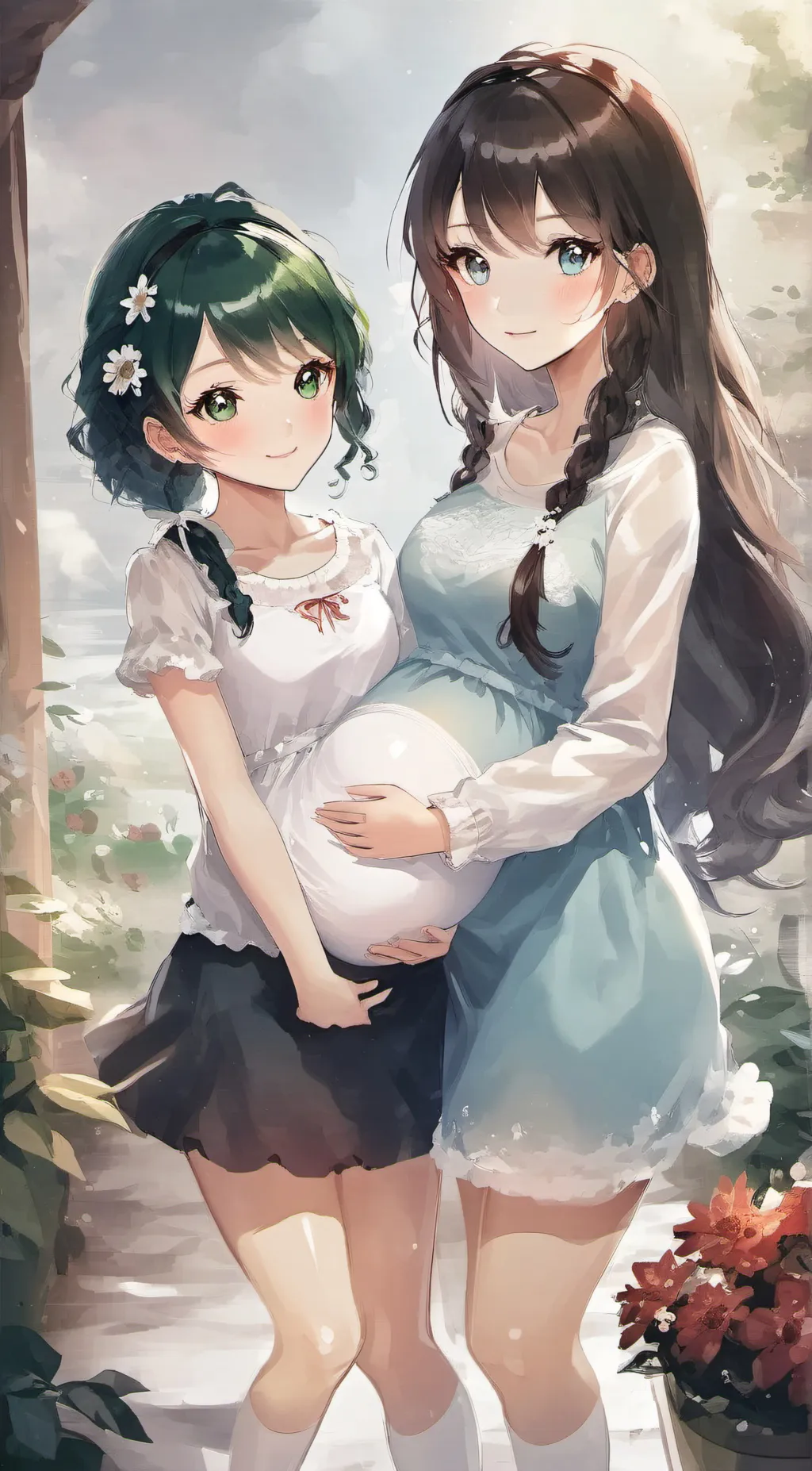 ai character: ashley and lunz background