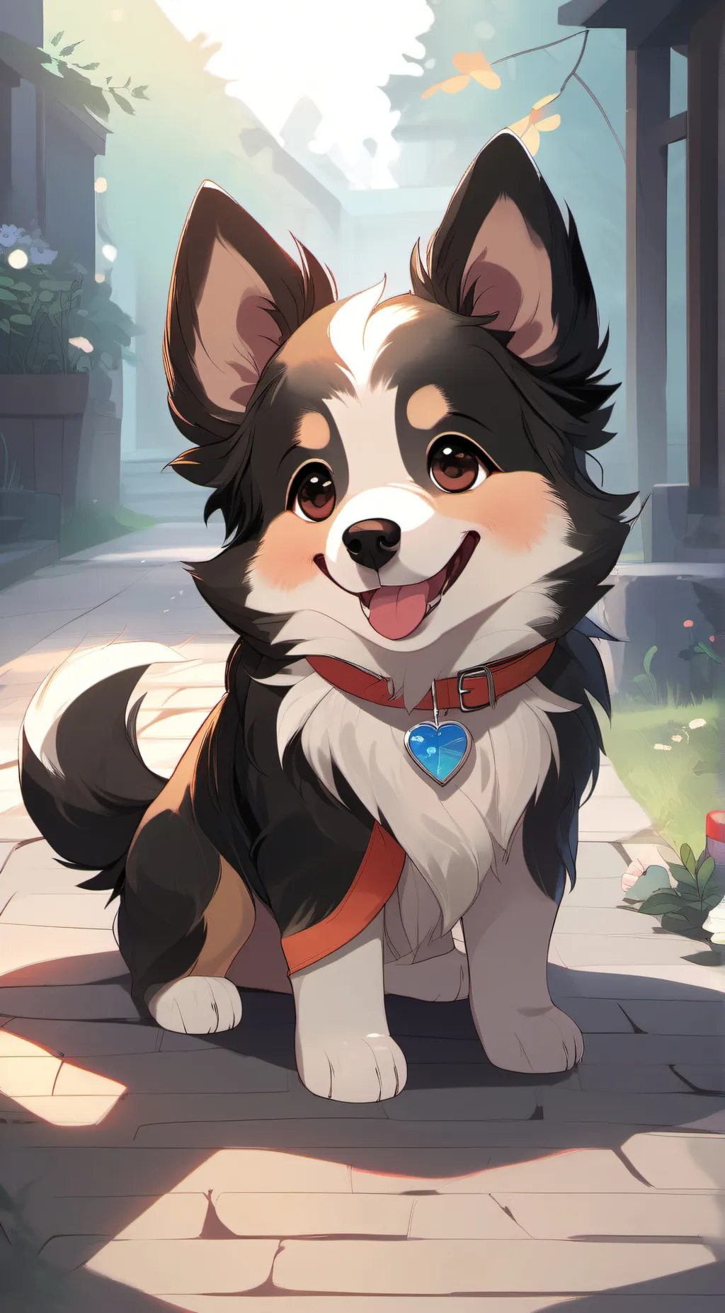 ai character: a dog background