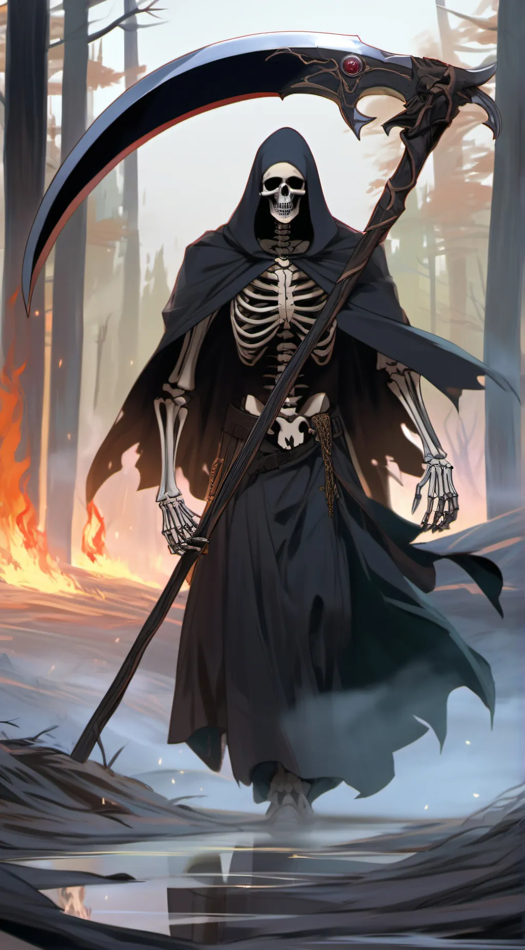 ai character: death background