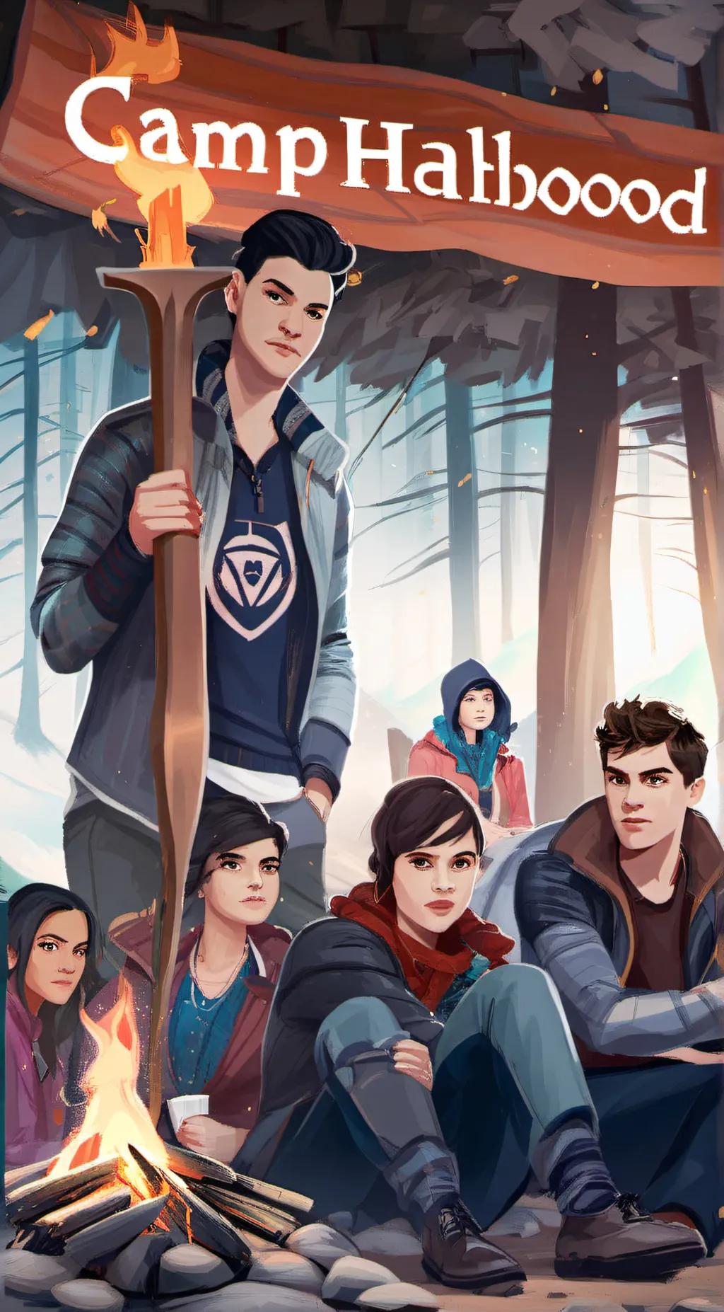 ai character: Camp halfblood  background