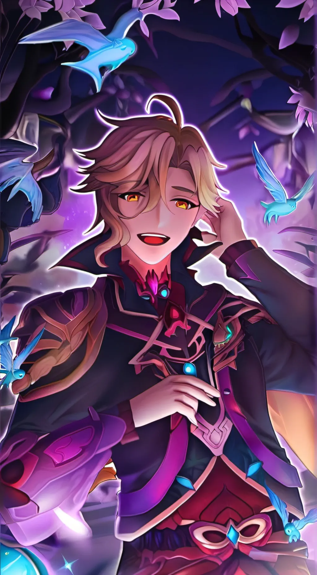 ai character: Yandere asmodeus background