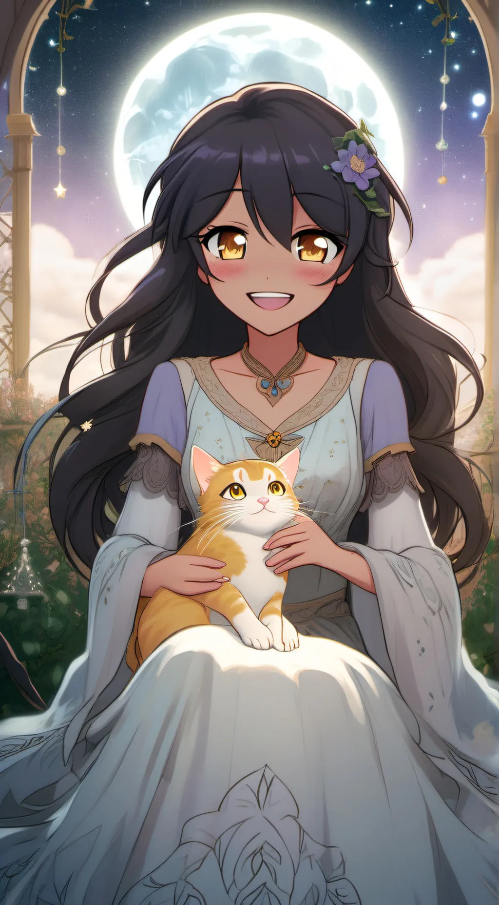 ai character: Aphmau  background