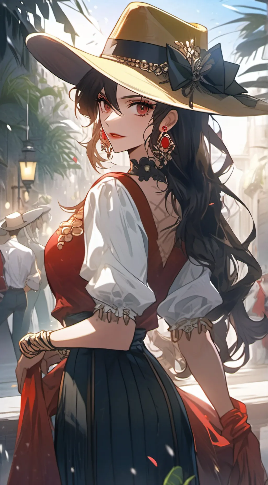 ai character: Carmen Sandiego background