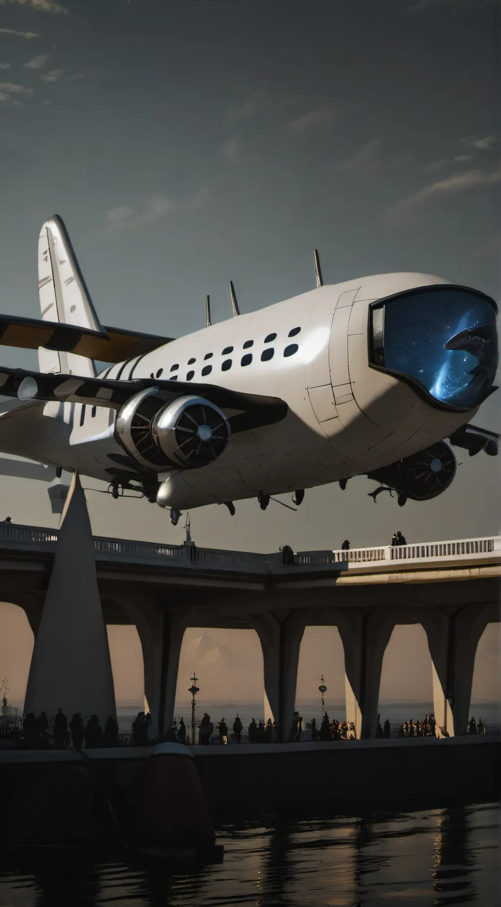 ai character: plane background